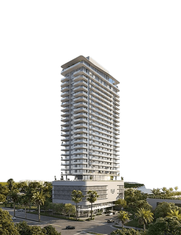 Torre residencial frente a la bahía en Edgewater, Miami